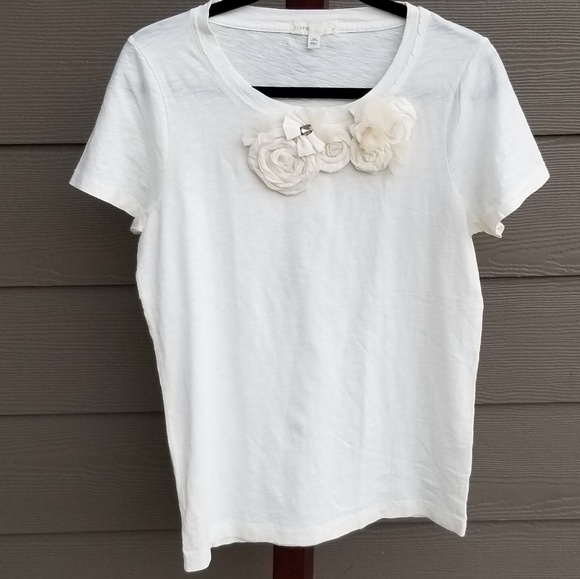 J. Crew Tops - J CREW | Tulle Roses Tee 20481 J. Crew Tops - J CREW | Tulle Roses Tee 20481